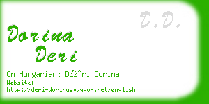 dorina deri business card